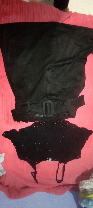 Mini saia de camurça