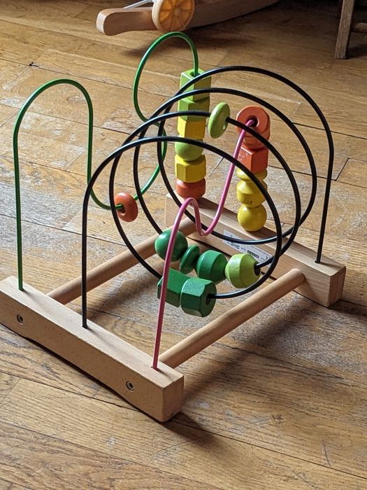 Ikea Mula drewniana zabawka edukacyjna dla dzieci w stylu montesorri