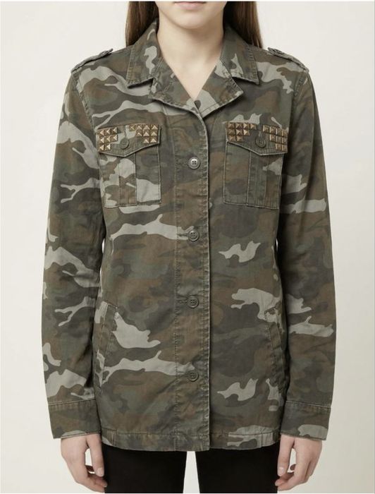 12-13 років якісна брендова куртка котонова камуфляж мілітарі стан нов