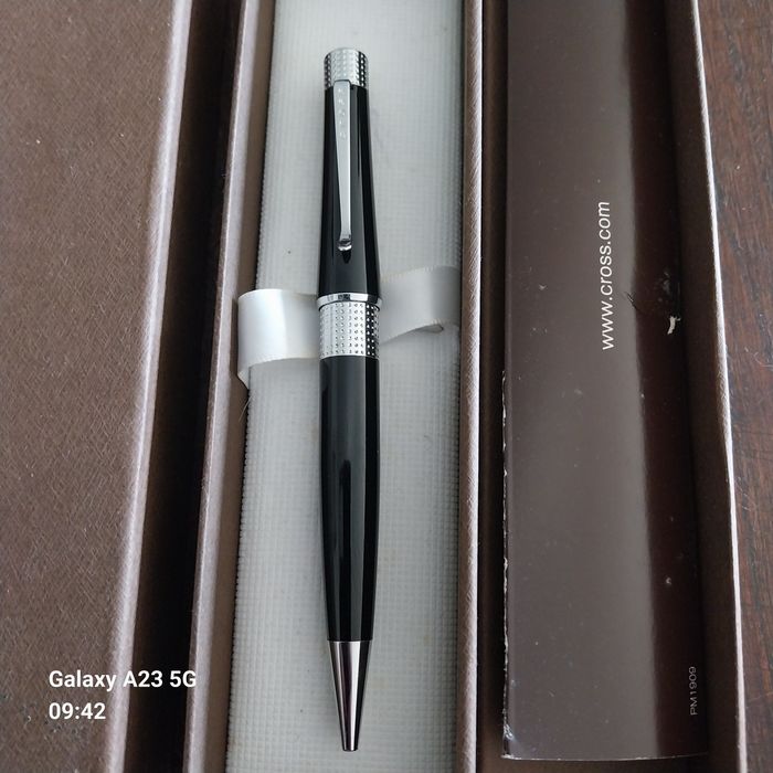 Esferográfica Cross Beverly Black Lacquer (C/ Caixa Original) – Como Nova