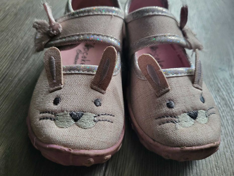 Kapcie r. 21 dla dziewczynki króliczki zajączki do żłobka przedszkola