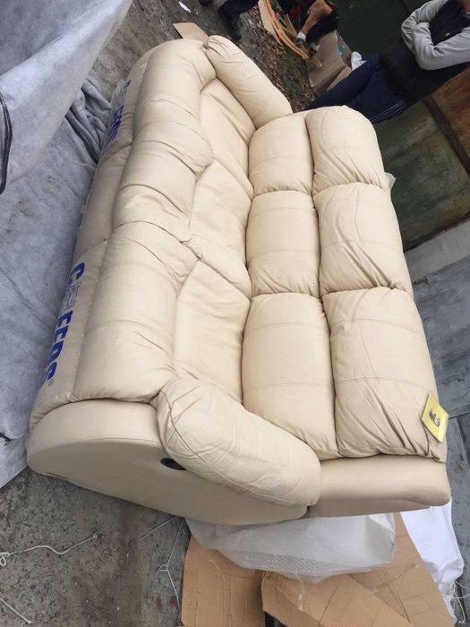 Диван шкіра / кожа реклайнер НОВИЙ офіс/дім (-30% знижка)