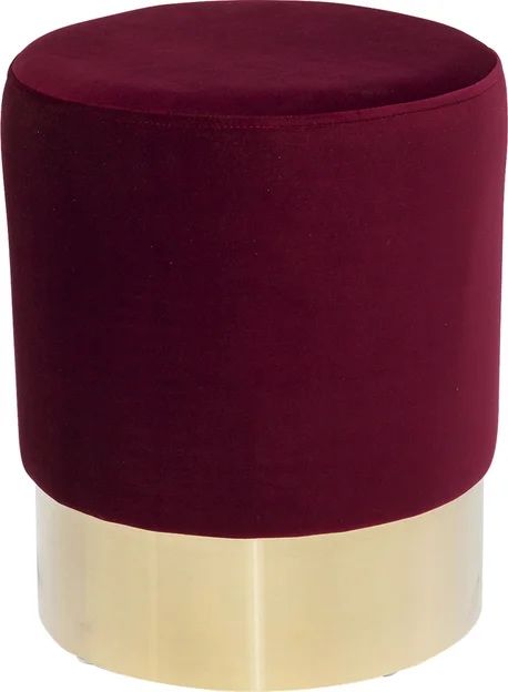 Puf pufa kare design burgund velvet
