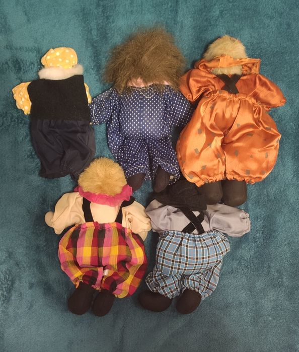 Conjunto de 5 Palhaços - Porcelana