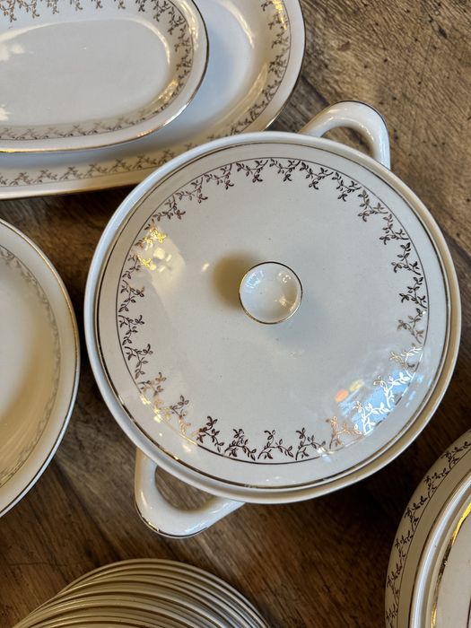 Serwis obiadowy Chodzież na 12 osob lata 60