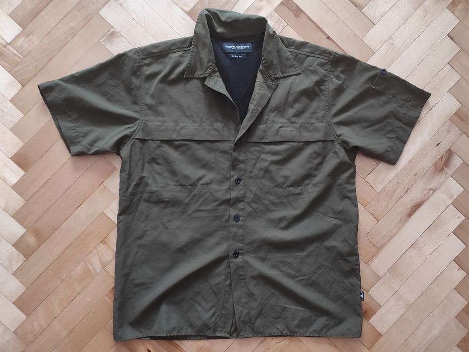 Koszula ciemna zieleń, krótki rękaw