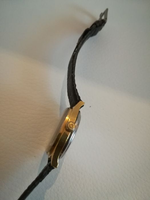 Zegarek Enicar Quartz pozlacany