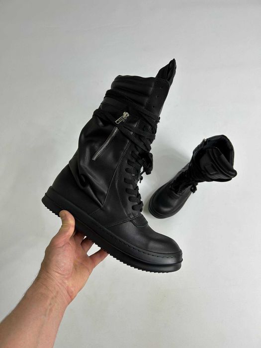 Rick Owens CargoBasket кеди кеды ботинки geobasket чорні черные 43 44