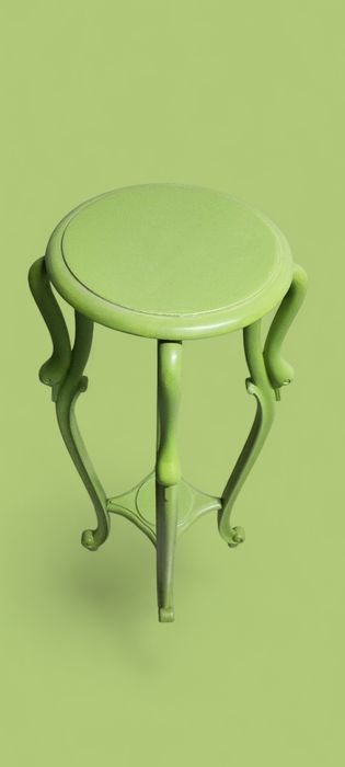 Floreira escultural verde lima