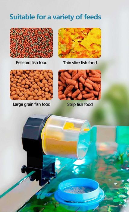 Alimentador automático eletrónico aquário peixes tartaruga NOVO