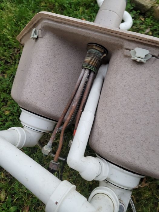 Zlew zlewozmywak narożny narożnikowy dwukomorowy