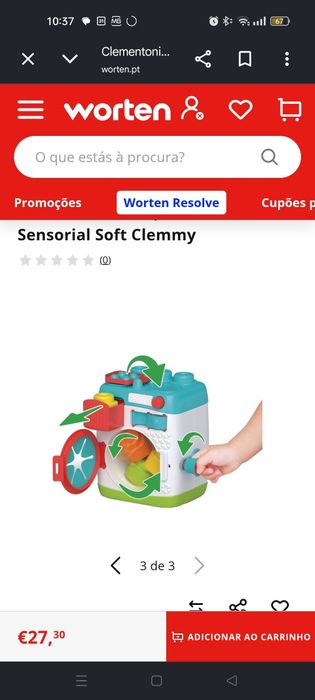 Máquina de Lavar Sensorial Soft Clemmyi
