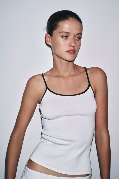 Майка на бретелях Zara