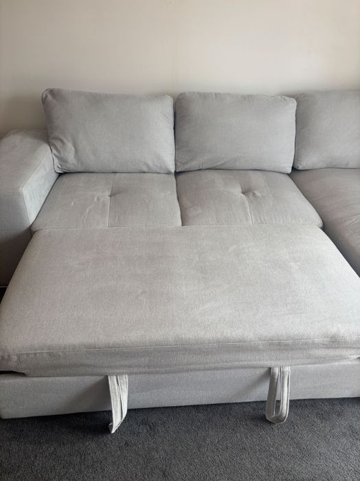 Sofá Charlotte Moviflor | Chaise Longue à Direita | Sofá-Cama | Excelente Estado