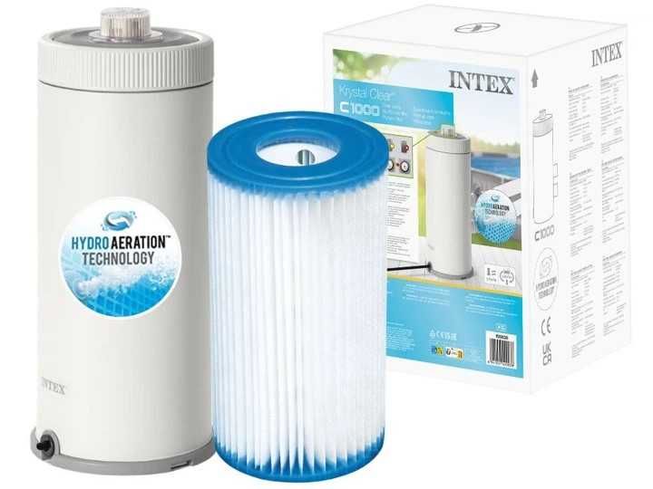 Фільтр-насос Intex Картриджний 3785 л/год 220-240V Білий (26638)
