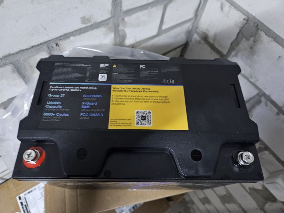 Аккумуляторы EcoFlow LiFePO4 12V 100Ah BMS в наличии