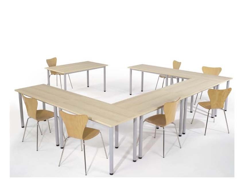 Mesa de formação 1200x700x750mm melamina cinza material novo