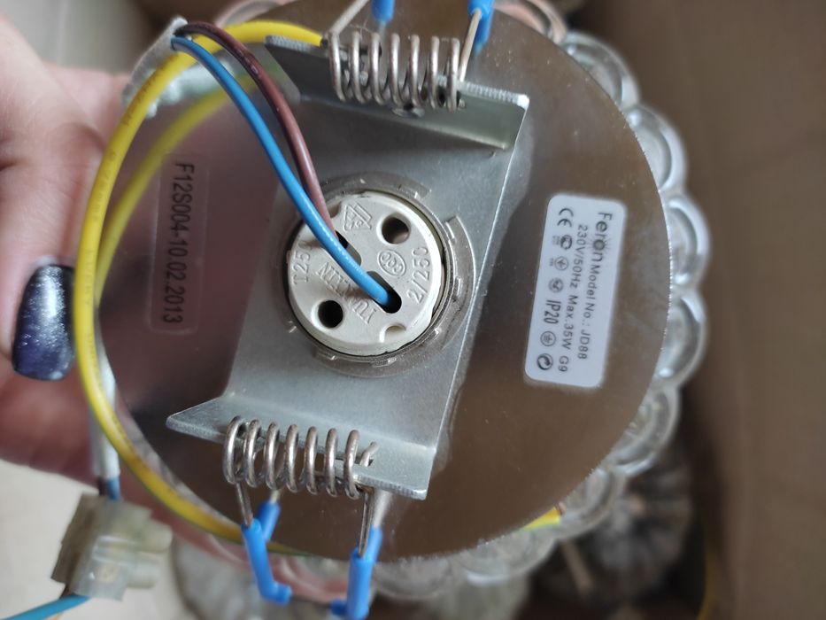 Точечный стеклянный светильник Б/у