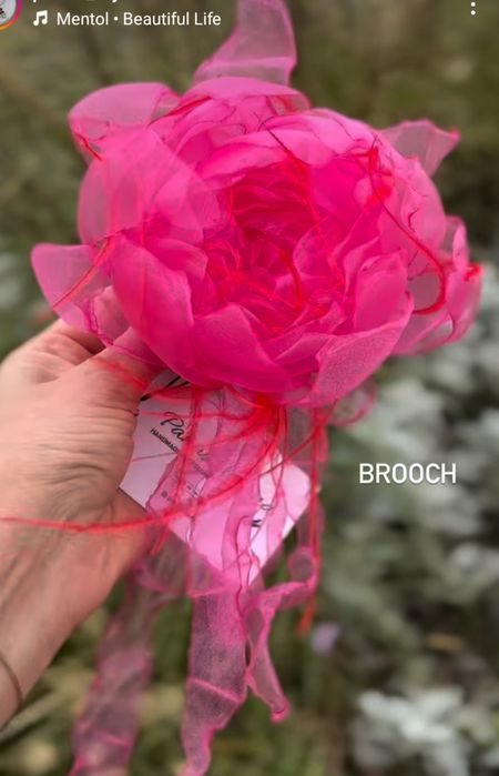 Квітка ручної роботи на зачіску Брошка-квітка-заколка