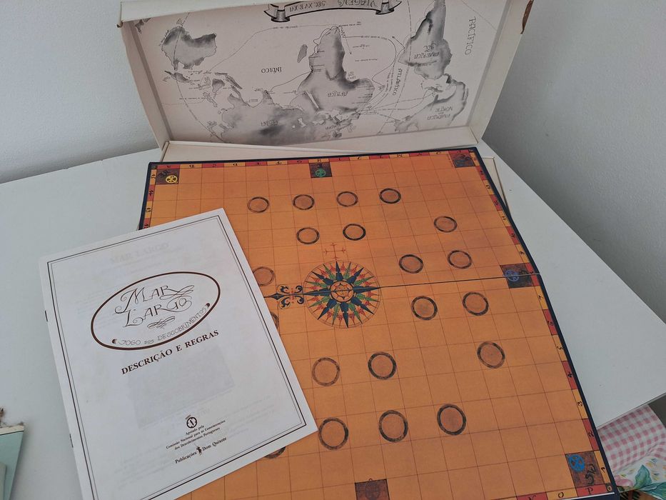 Jogo de Tabuleiro Vintage "Mar Largo" - Dom Quixote (1992)