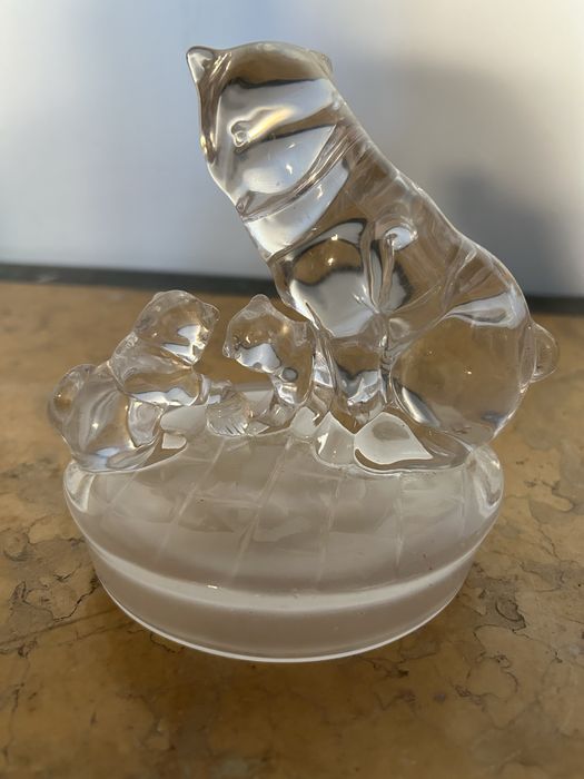 Estatueta decorativa em cristal