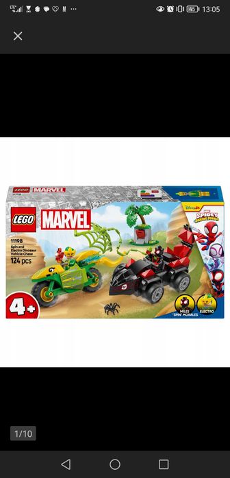 Lego marvel 4+ plus lego city koparka dwa nowe zestawy