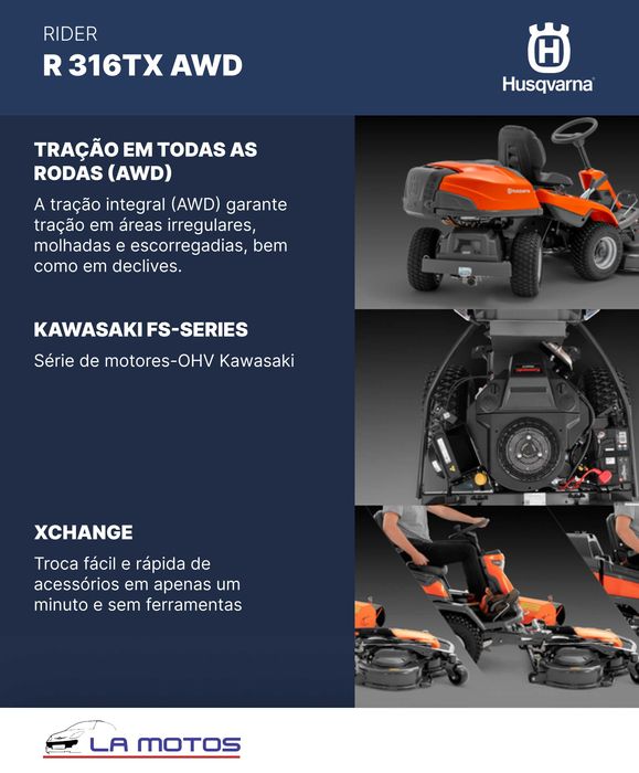 Rider Corta relvas Husqvarna  R 316TX