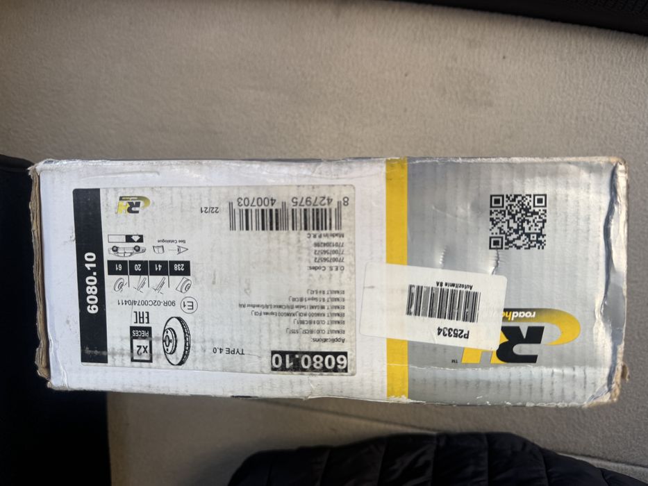 Discos de travão novos clio