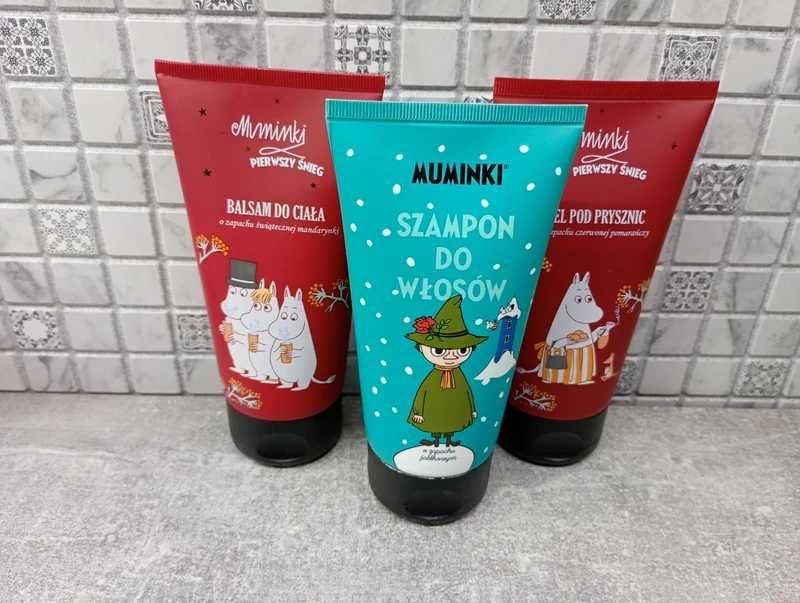 Zestaw kosmetyków MUMINKI balsam, żel, szampon