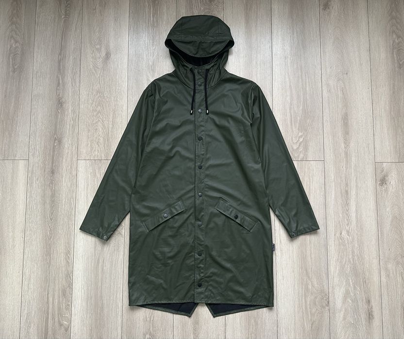 Куртка дощовик Rains Long jacket green