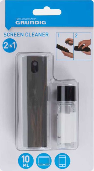 [Nowy] Grundig | Czyścik Do Czyszczenia Ekranów LCD | 2w1 | Czarny