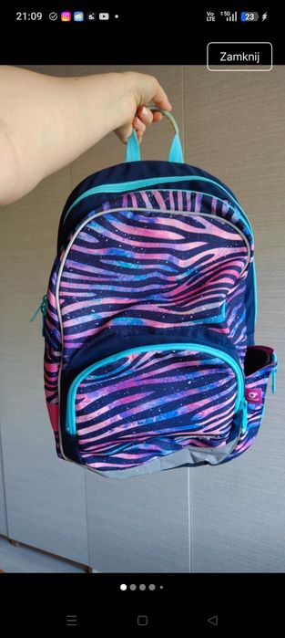 Topgal tornister zebra plecak szkolny