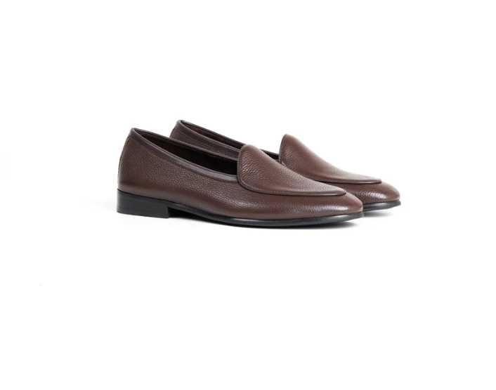 Belgian Loafers skórzane brązowe