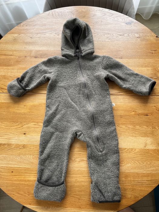 Kombinezon Merino BeWoolly 86/92 brązowy