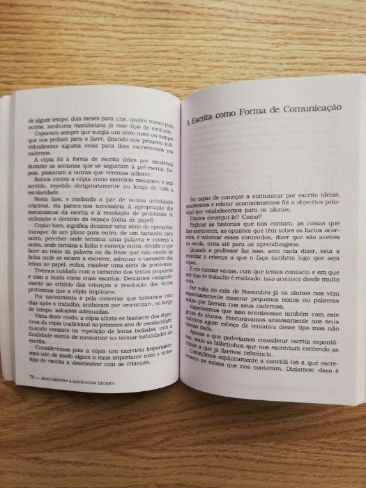 Livro Descobrindo a Linguagem Escrita – Manuela Castro Neves