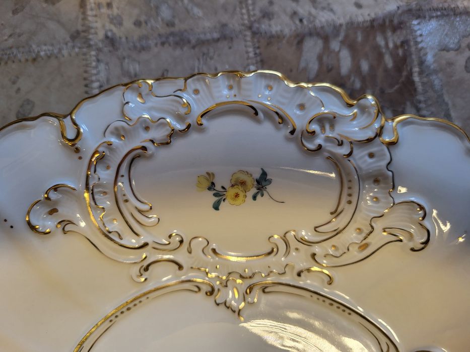Misnia (Meissen) 30cm  Porcelana Talerz Patera  dekoracyjna