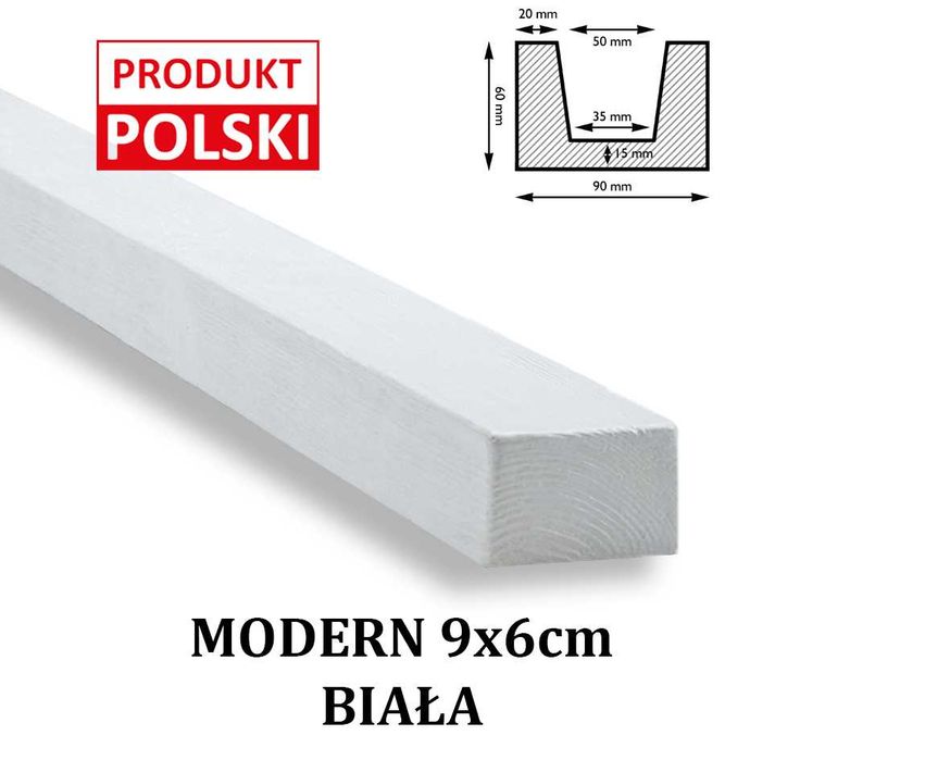BELKI RUSTYKALNE Dekoracyjne Belka Rustykalna Imitacja 2 m , 3 m , 4 m