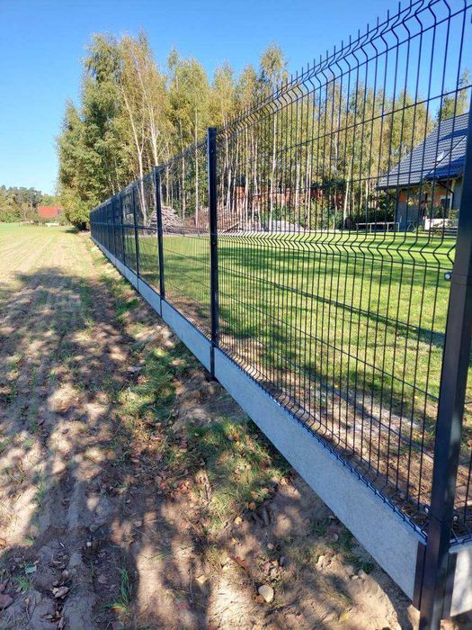 Ogrodzenie panelowe ø 4,0mm, H-123 cm + podmurówka 25cm