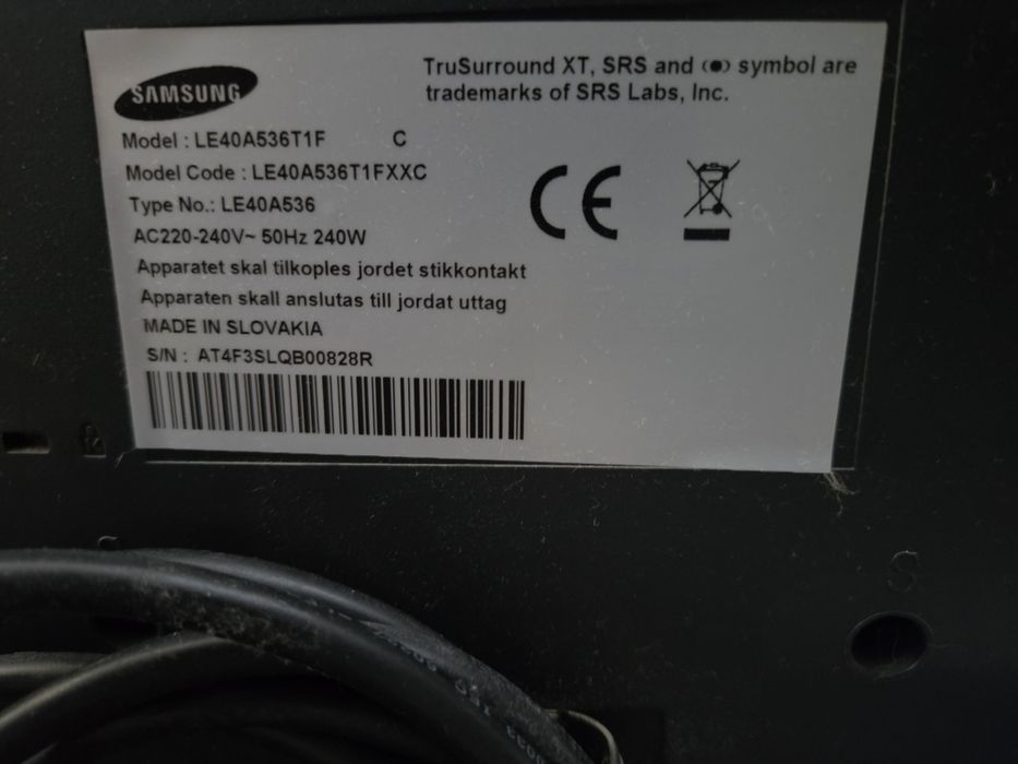 TV Samsung 40” (LE40A53)