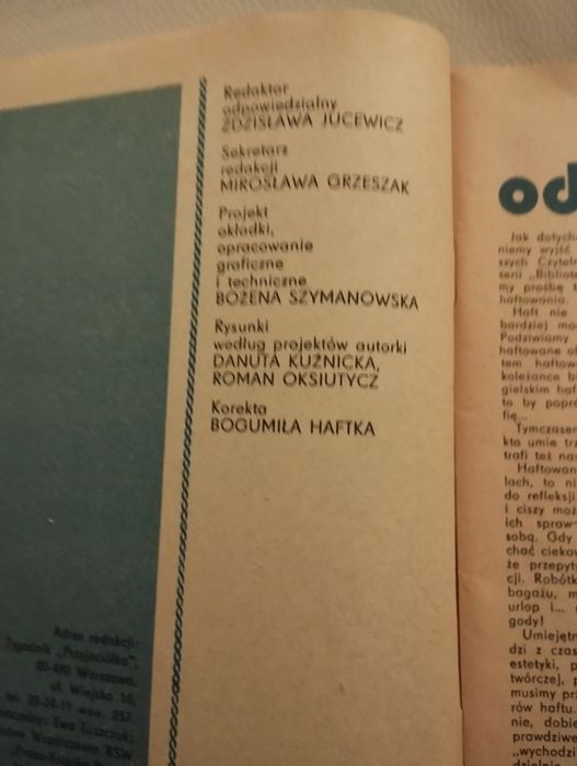 Szymańska hafciarskie ABC