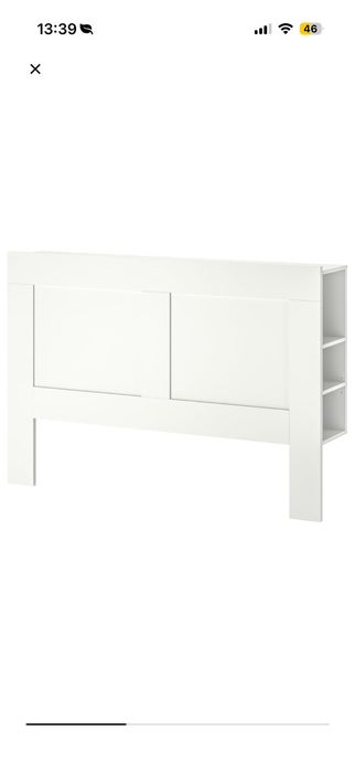 Cama + Cabeceira  BRIMNES IKEA + Colchão