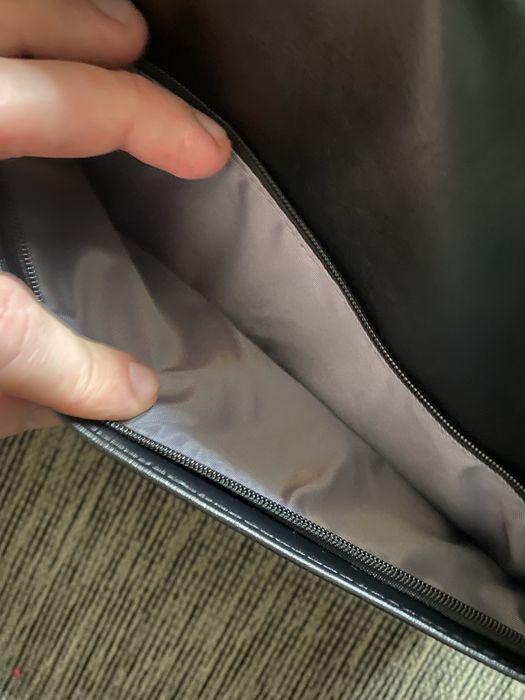 Кожана сумка для ноутбуку макбуку 13-14 дюймів macbook pro air