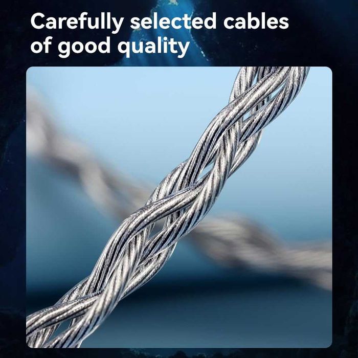 ‼️ TRN Sea Serpent (with mic.) - 4-х жильный кабель с Jeck 2.5/3.5/4.4