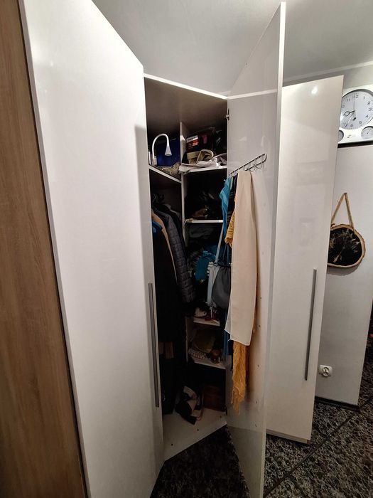 Zestaw Szafa narożna Trawen + 2 jednoskrzydłowe