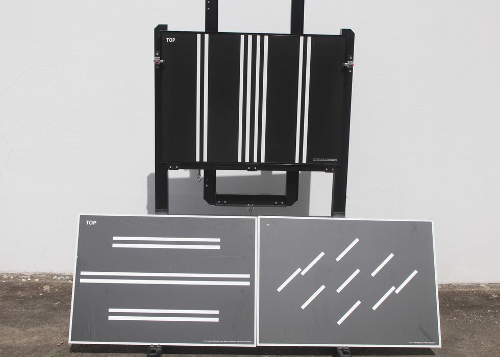 Placas de teste de flashes e suporte
