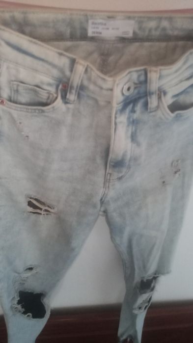 Jeans calça skinny high waist xs Bershka