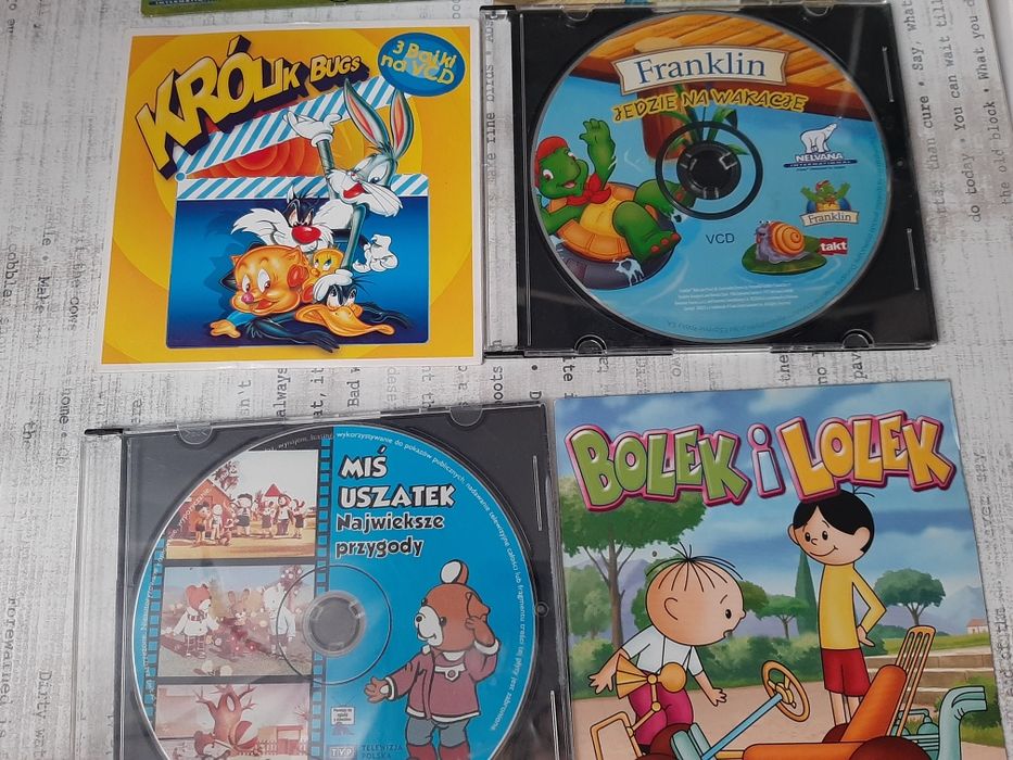 8 Płyty  DVD bajki dla dzieci