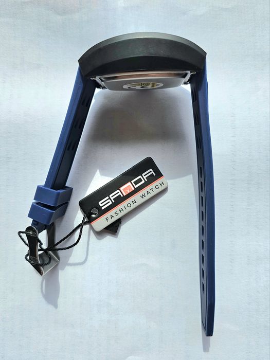 Zegarek cyfrowo analogowy, niebieski metalik, nowy