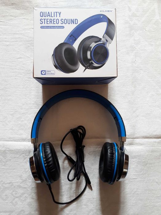 Дротові накладні навушники Ailihen C8 Wired Headphones