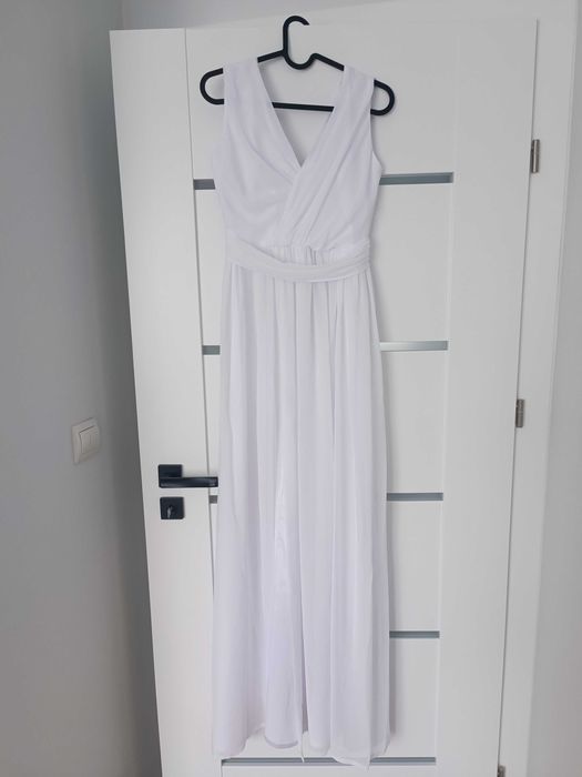 Suknia ślubna biała prosta skromna kulunove Molly r XS / 34